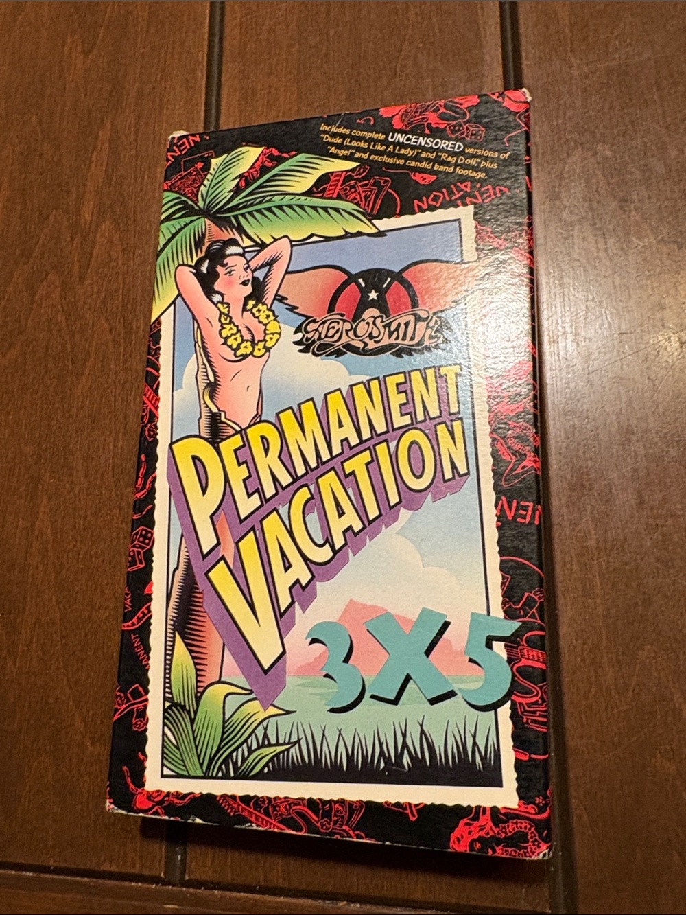 Aerosmith Permanent Vacation 3x5 VHS